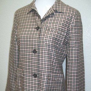 PLAID BLAZER SZ 6
